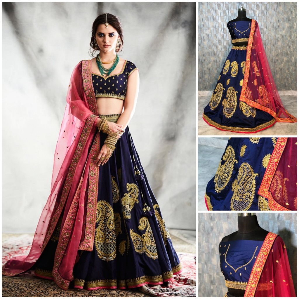 Multi Indian Designer Lehenga