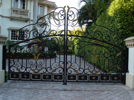 Iron Door - Wrought Iron, Customizable Dimensions | Elegant, Durable, Weather Resistant, Low Maintenance, High Strength, Secure