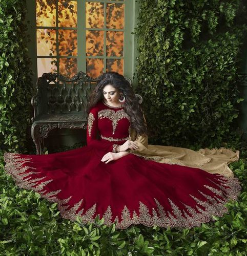 इमेज के अनुसार हैवी अनारकली सूट