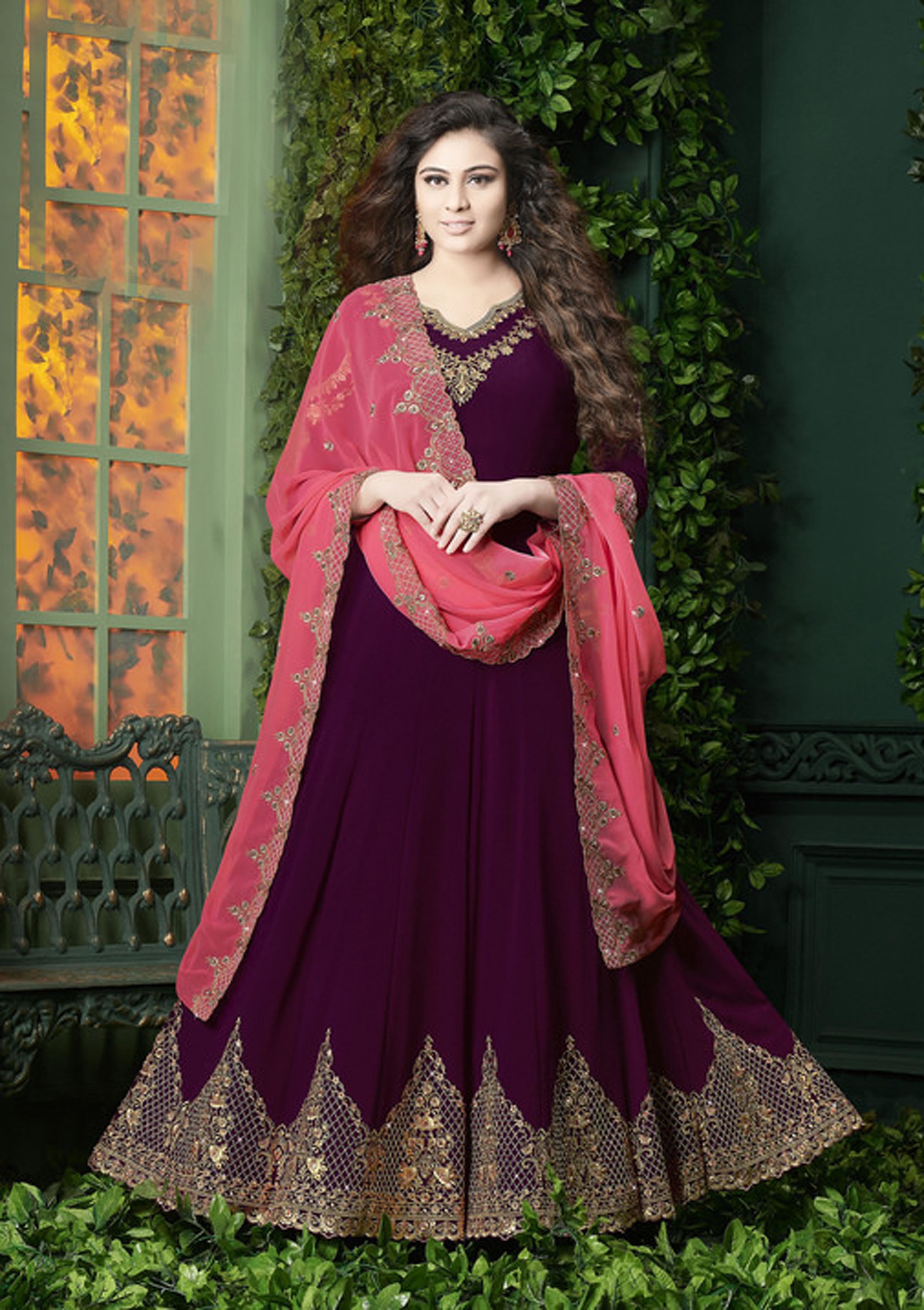 As Per Image Gown Suit