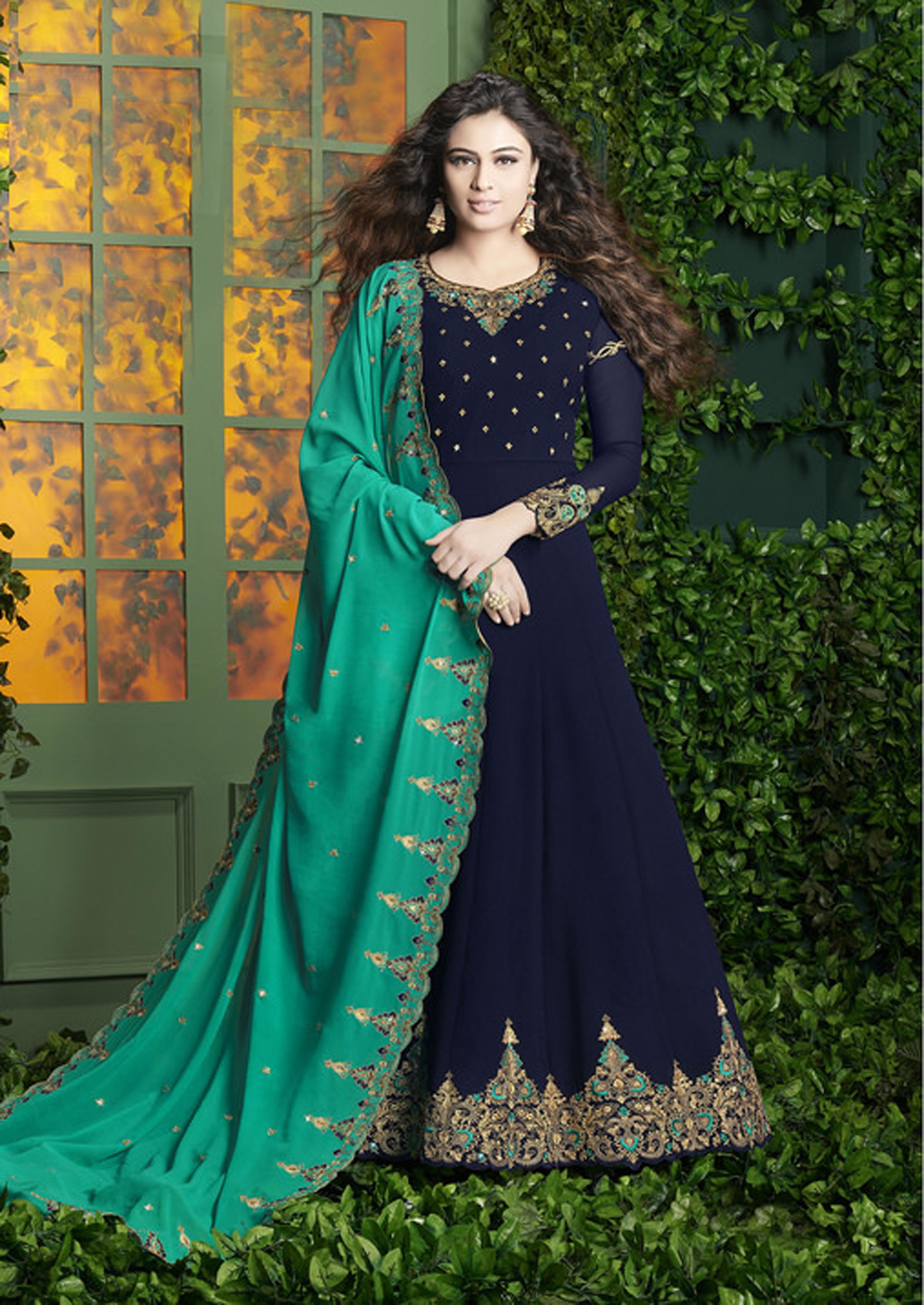 As Per Image Gown Suit