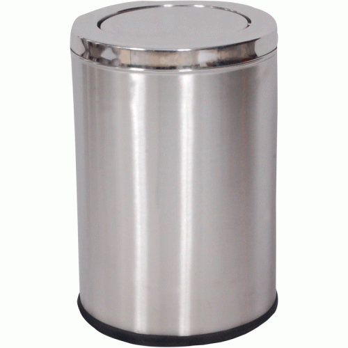 Steel Dustbin Swing - Durable Rust-Proof Steel Design | Organized Waste Management for Home and Office