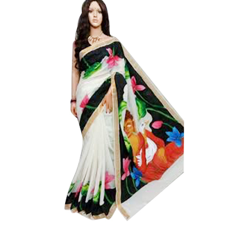 Cotton Hand Printed Sarees