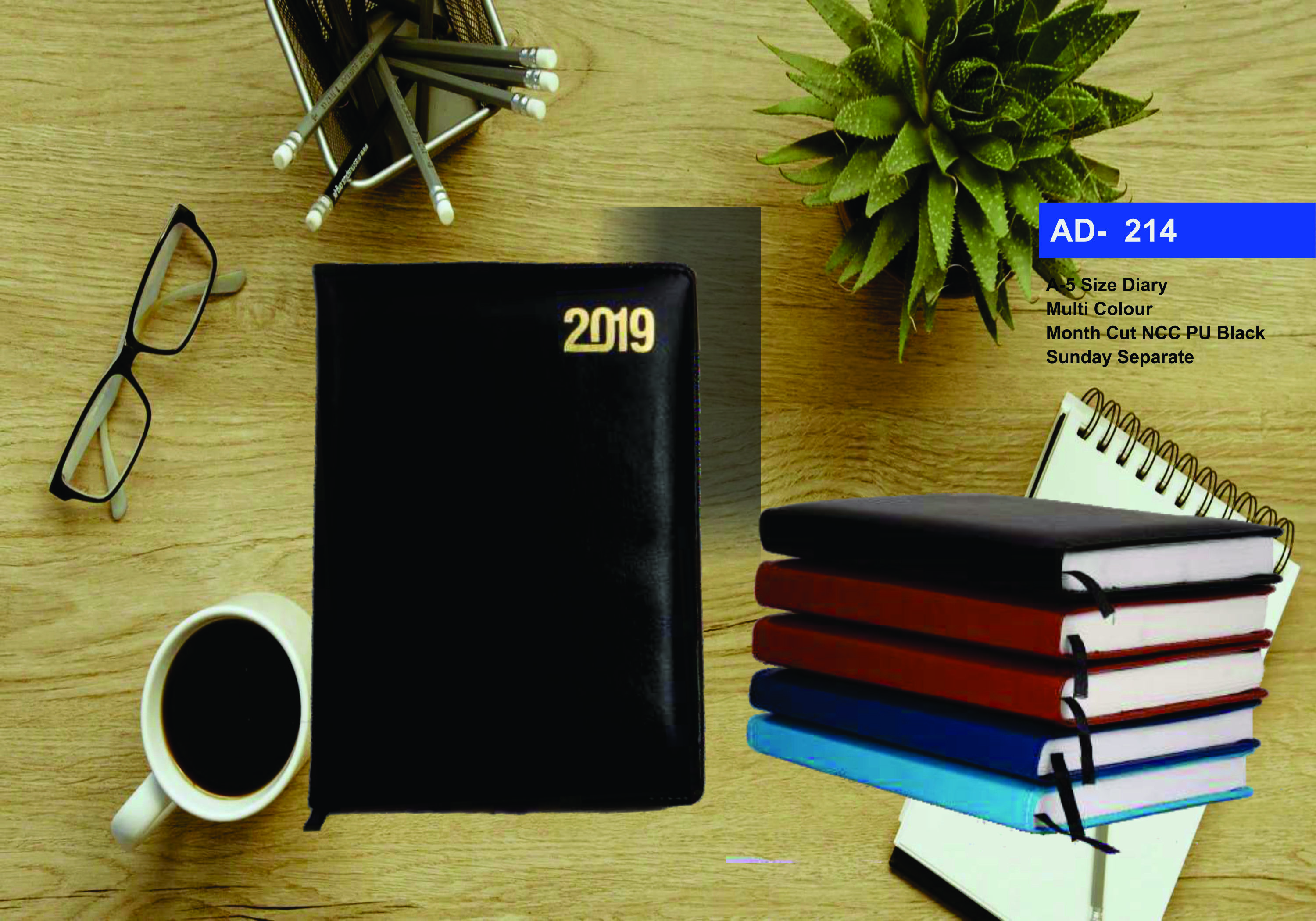 Leather A5 Diary 2019