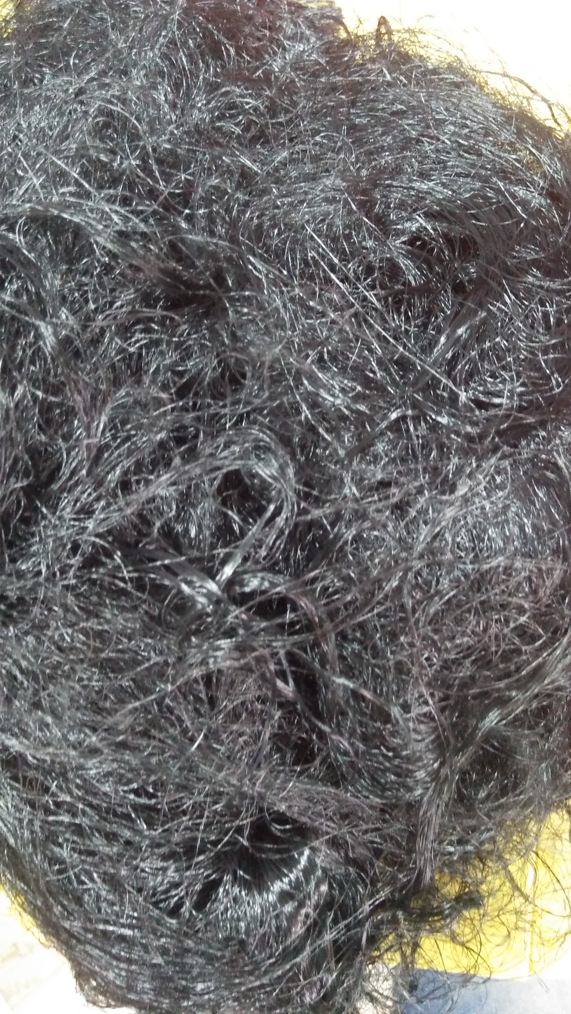 Polyester Waste - 35 Kgs | Black Fibers, Recycled Material In Bags