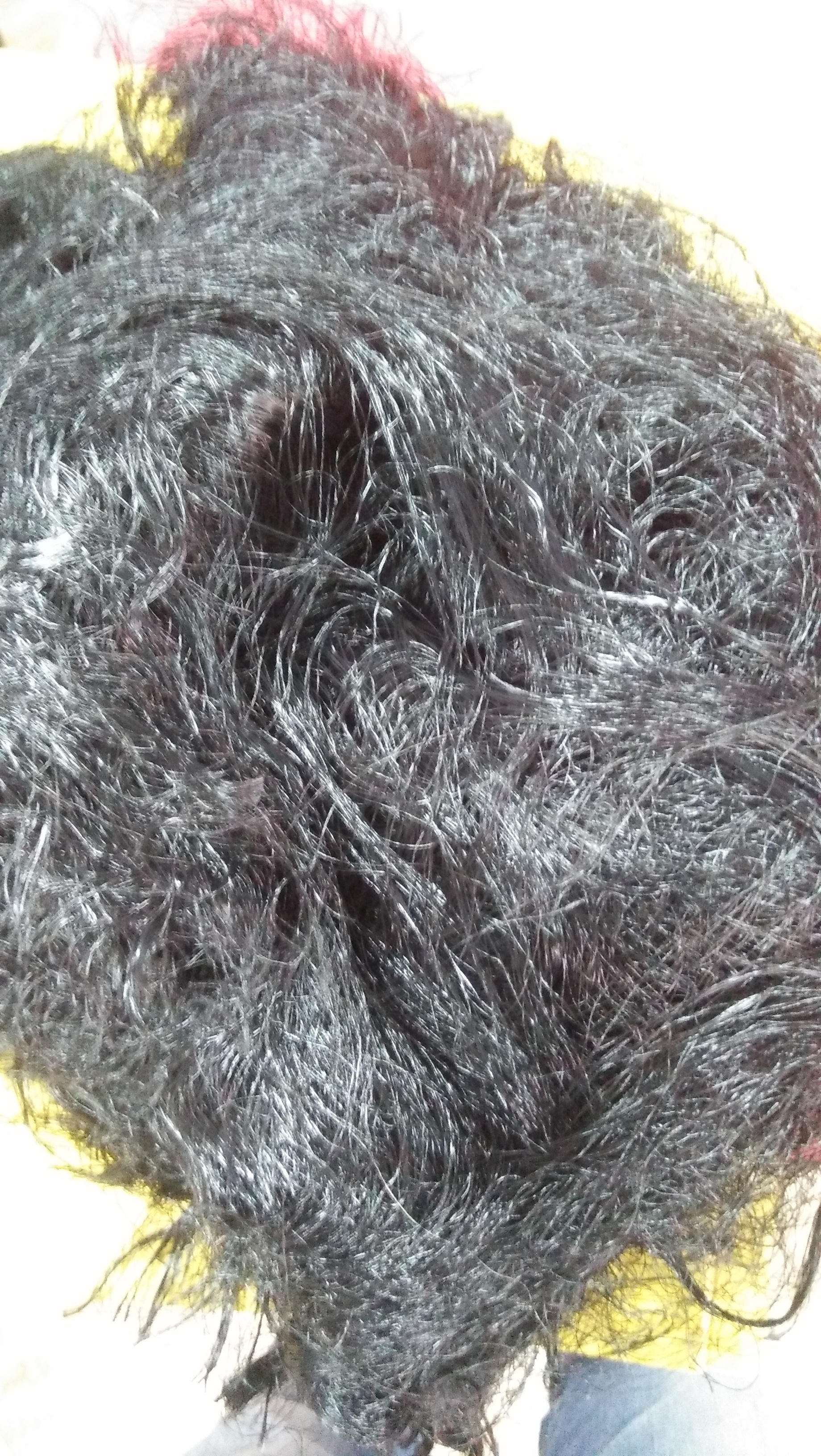 Polyester Waste - 35 Kgs | Black Fibers, Recycled Material In Bags