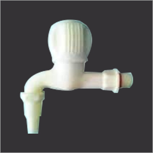 Nozzle Bib Cock - PVC Material, 1/2 Inch Size, White Color | 10 Bar Operating Pressure, 10 LPM Flow Rate, 60°C Temperature Rating