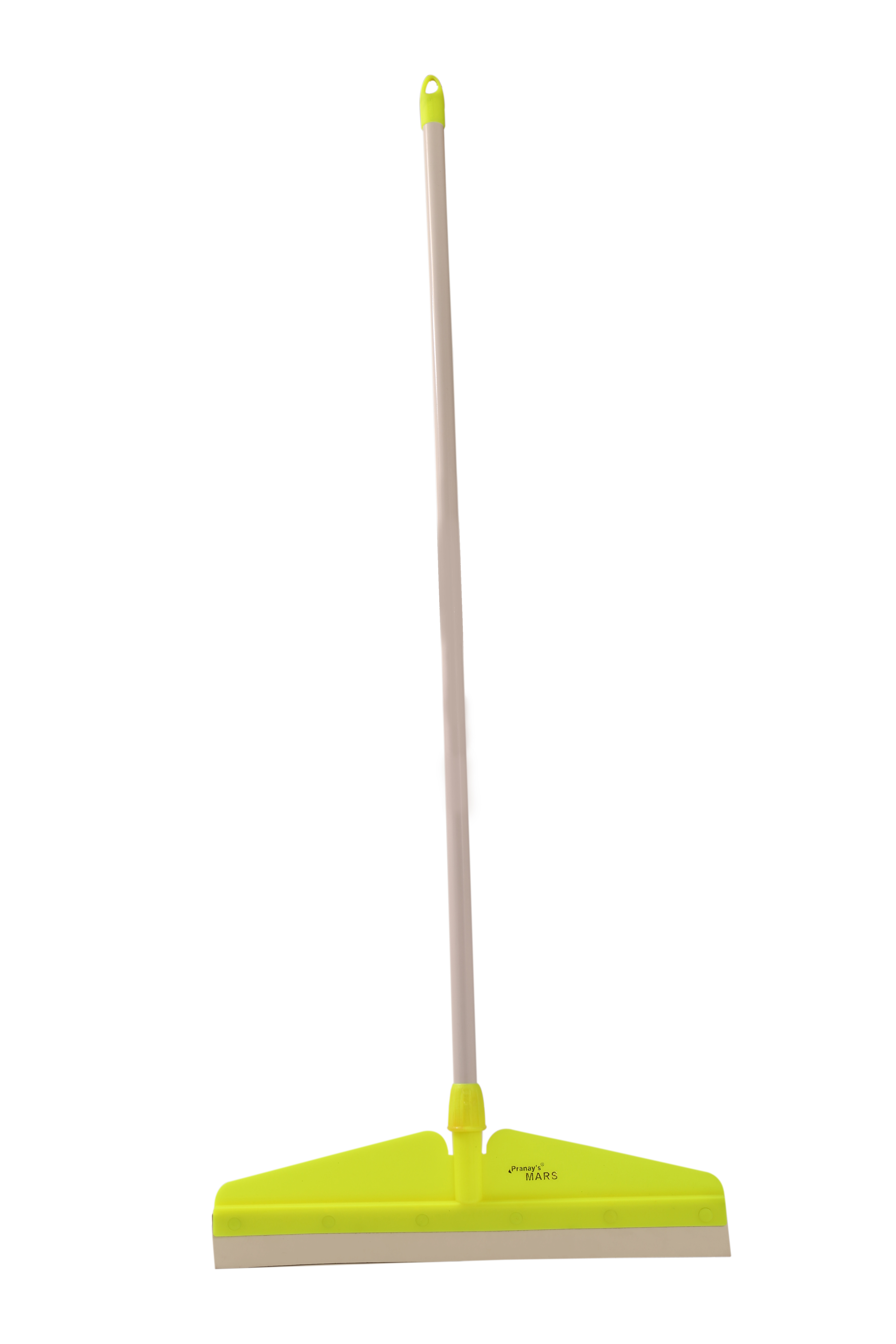 Cleanup Wipers - High Quality Rubber Sheet & Metal Handle, 21x2.25 Inches, Pink & Lemon - Efficient Vacuum Water Removal For Safe Floors