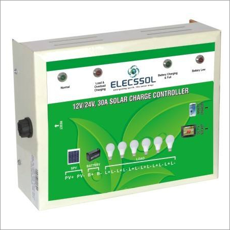 Solar Charge Controller - 12V/30A & 24V/30A PWM Type | Overload Protection, Mobile Charging, High Efficiency