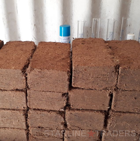 Dark Brown Coco Peat Bricks 650 Grams