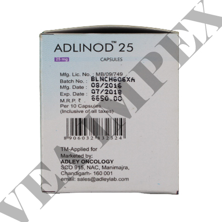 Adlinod - 25 Mg Lenalidomide Capsules | Treats Multiple Myeloma, Mantle Cell Lymphoma, Reduces Anemia Risks