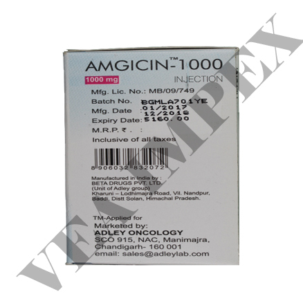 Amgicin 1000 Mg(gemcitabine Injection) Injection