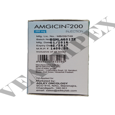 Tablets Amgicin 200 Mg Gemcitabine Injection
