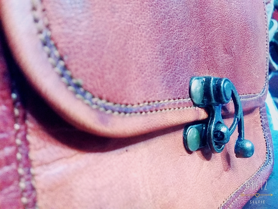 Peach Handmade Leather Bag