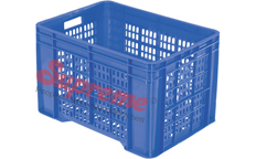 Multi Purpose Crates - Hdpe, 540x360x350mm | 56 Litre Capacity, Perforated Deck, Lightweight At 2.50kg