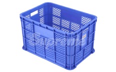 Multi Purpose Crates - Hdpe, 540x360x350mm | 56 Litre Capacity, Perforated Deck, Lightweight At 2.50kg