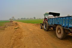 Tractor With Troly For Hiring & Rent