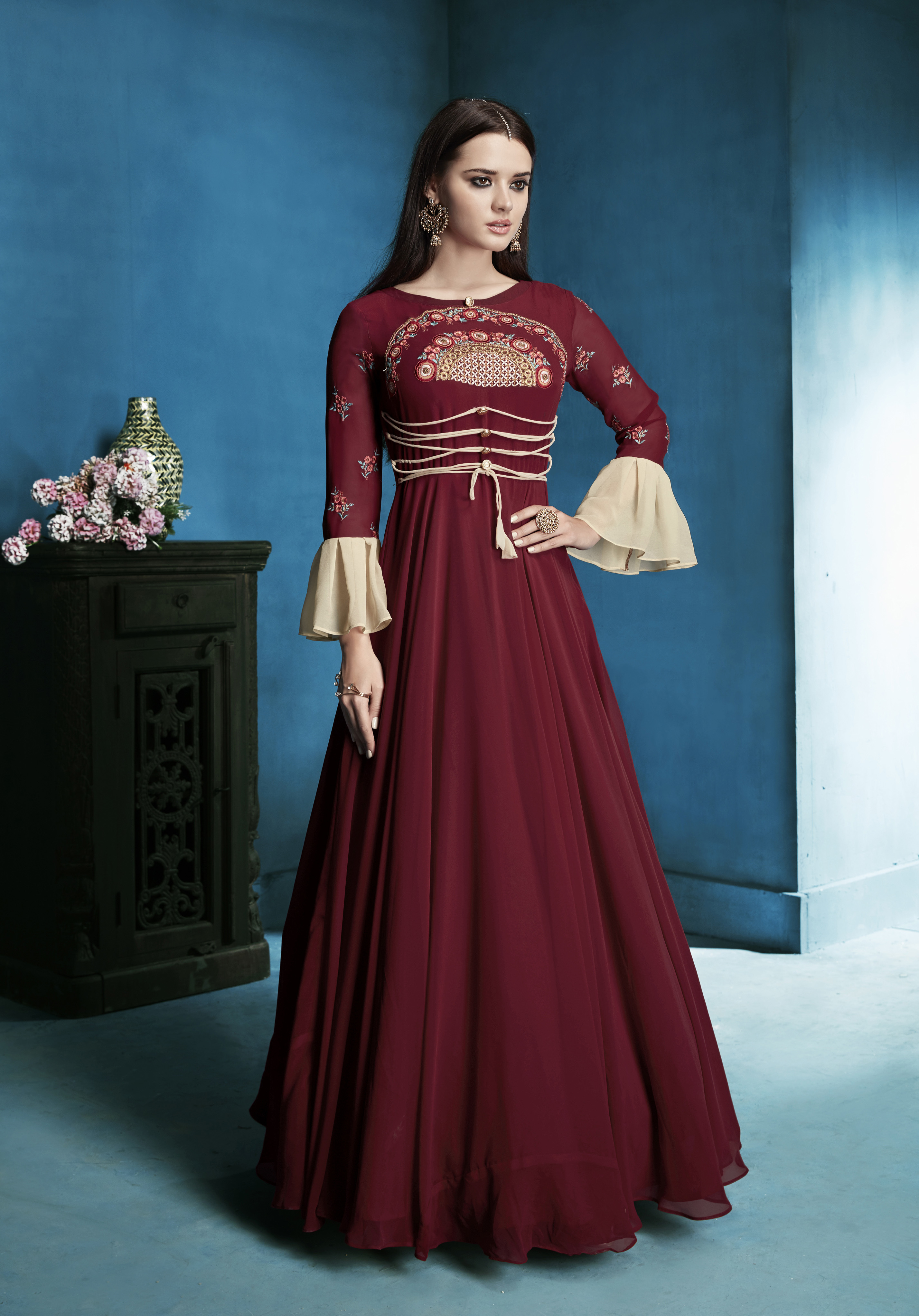 As Per Image Anarkali Georgette Suits
