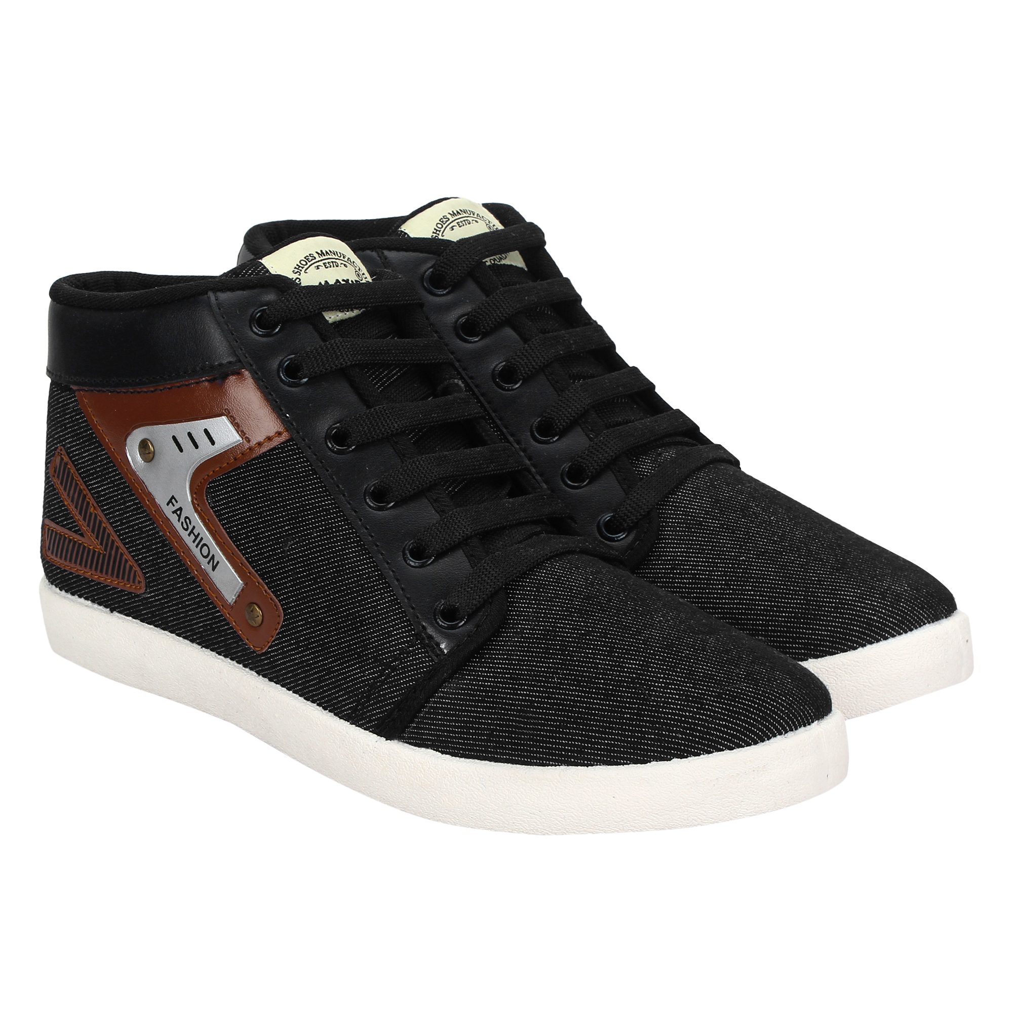 Sporter Men/boys Canvas Black-1016 Casuals Shoes