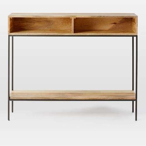 Wax Polished Contemporary Console Tables