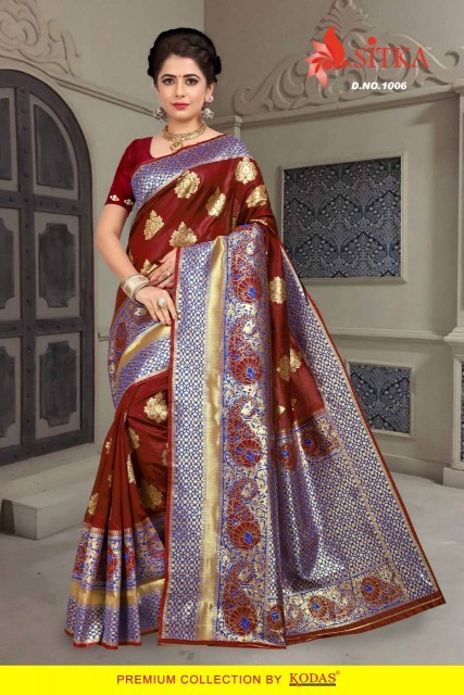 Multi Colour Pure Silk Saree
