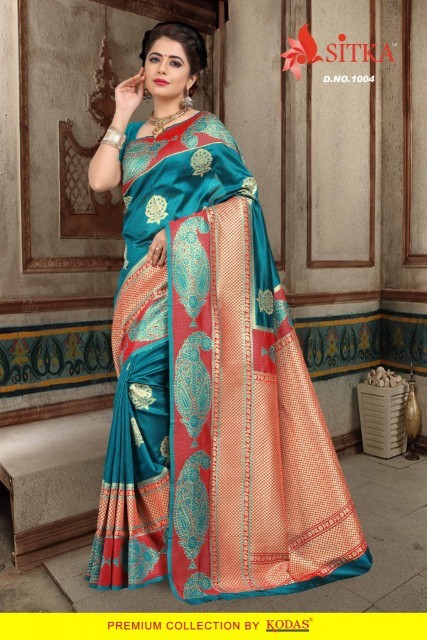 Multi Colour Pure Silk Saree