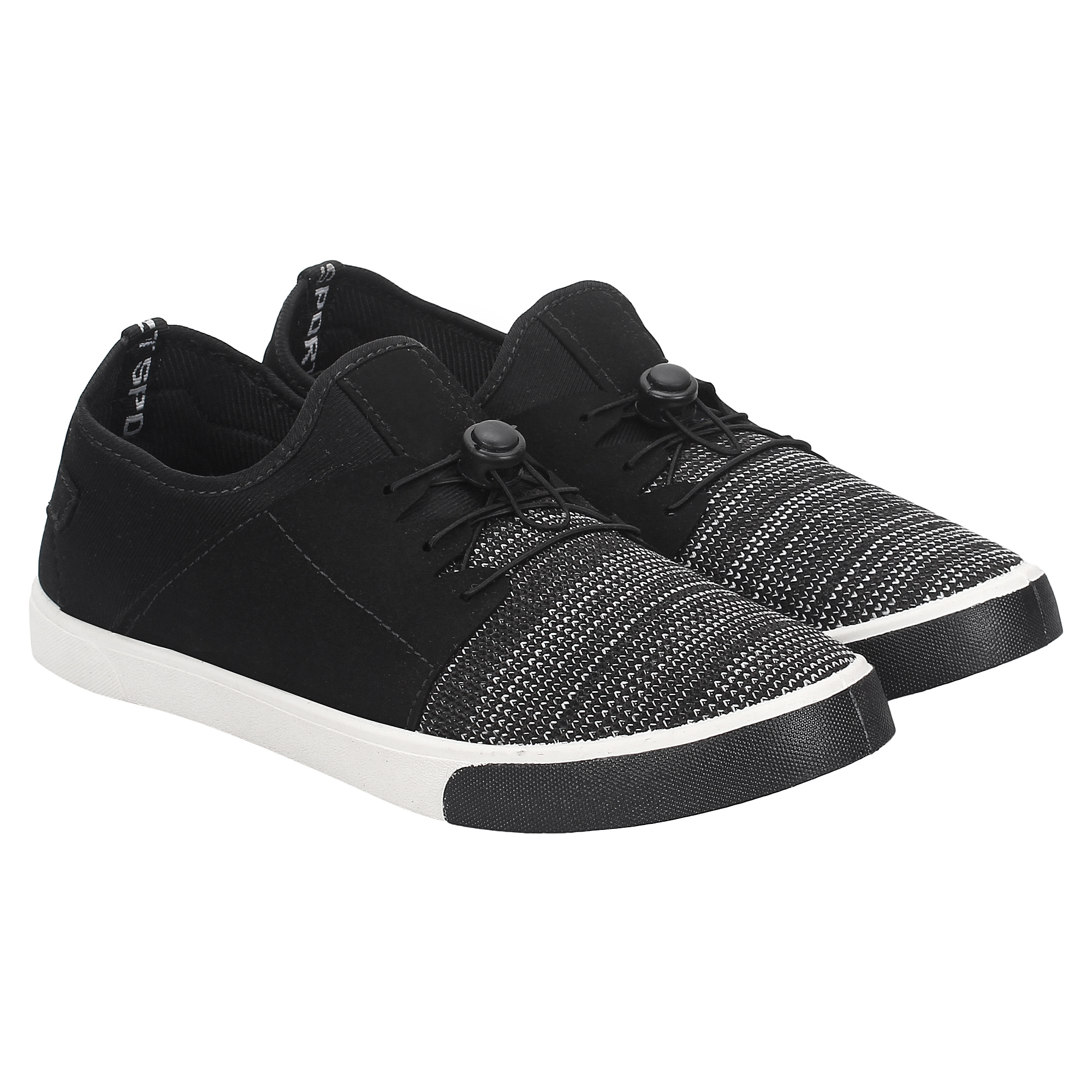 Sporter Men/boys Canvas Black-1015 Loafers & Moccasins