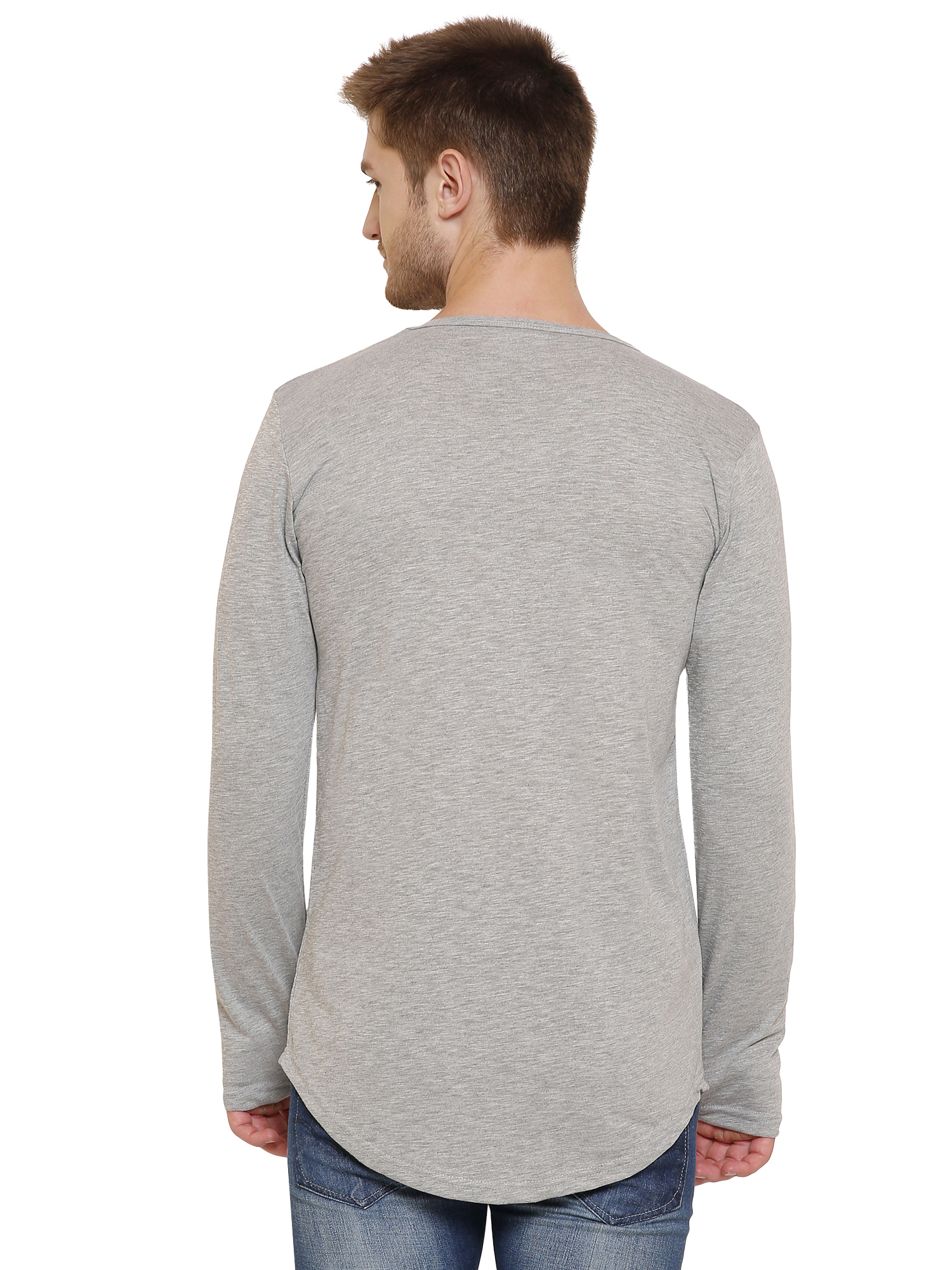 Grey Men's Thumb Hole T-shirt