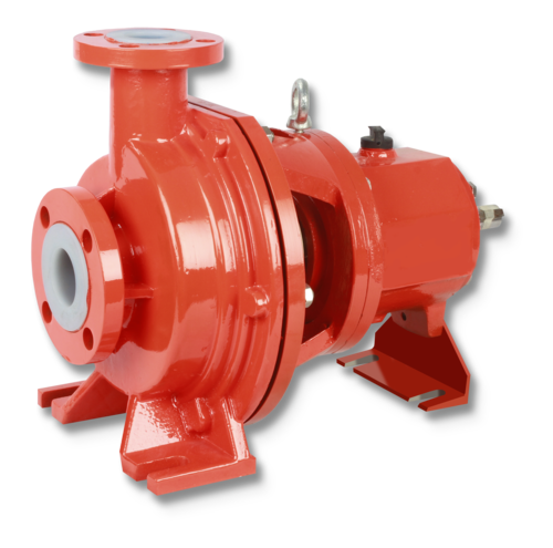 PVDF आवरण वाला पंप