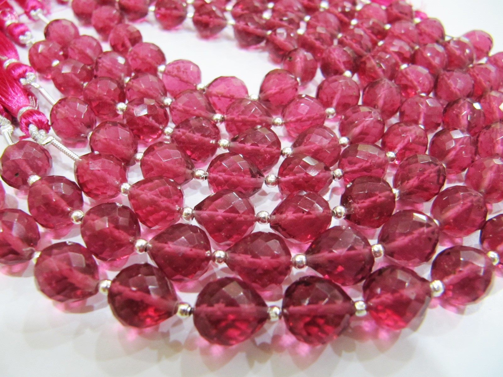Red Aaa Quality Rubellite Pink Quartz Heart Shape Faceted