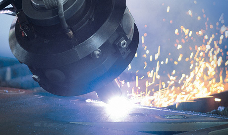 Bevel Cutting Machine - Metal, Customizable Dimensions, Black | CNC Control, High Precision Cutting, Integrated Cooling, High-Speed Operation