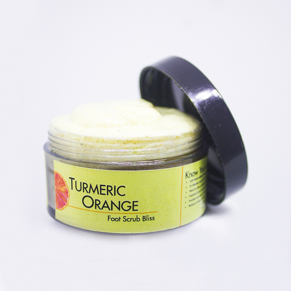 Foot Scrub - Herbal Cream, Light Yellow | Anti-bacterial & Anti-fungal, Exfoliates Dead Skin, Soothes Eczema, Improves Elasticity