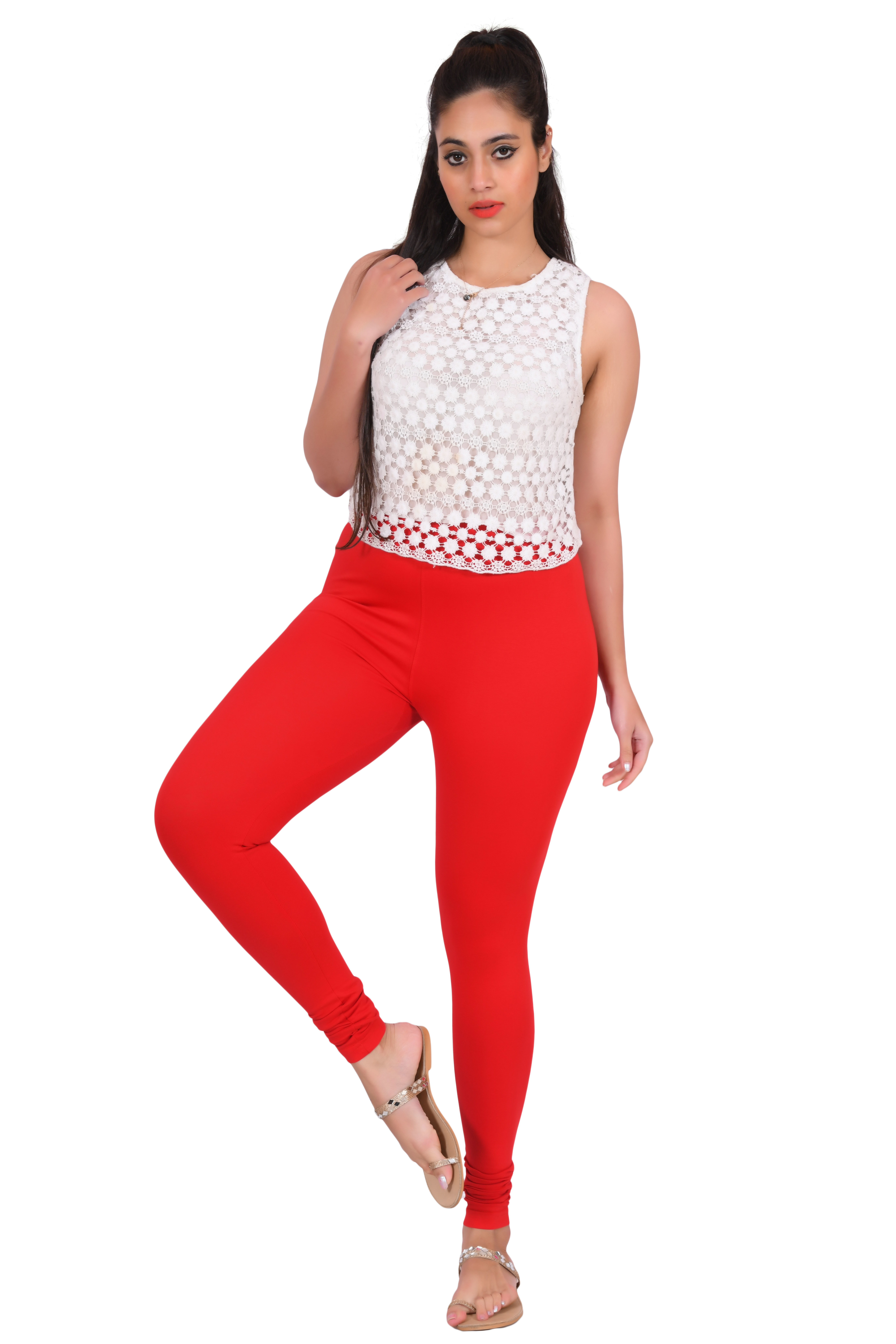 Lycra Bio Wash Leggings - Soft Cotton Fabric, Multi-color Options | Breathable, Non-toxic, Washable, Perfect For Modern Ethnic Look