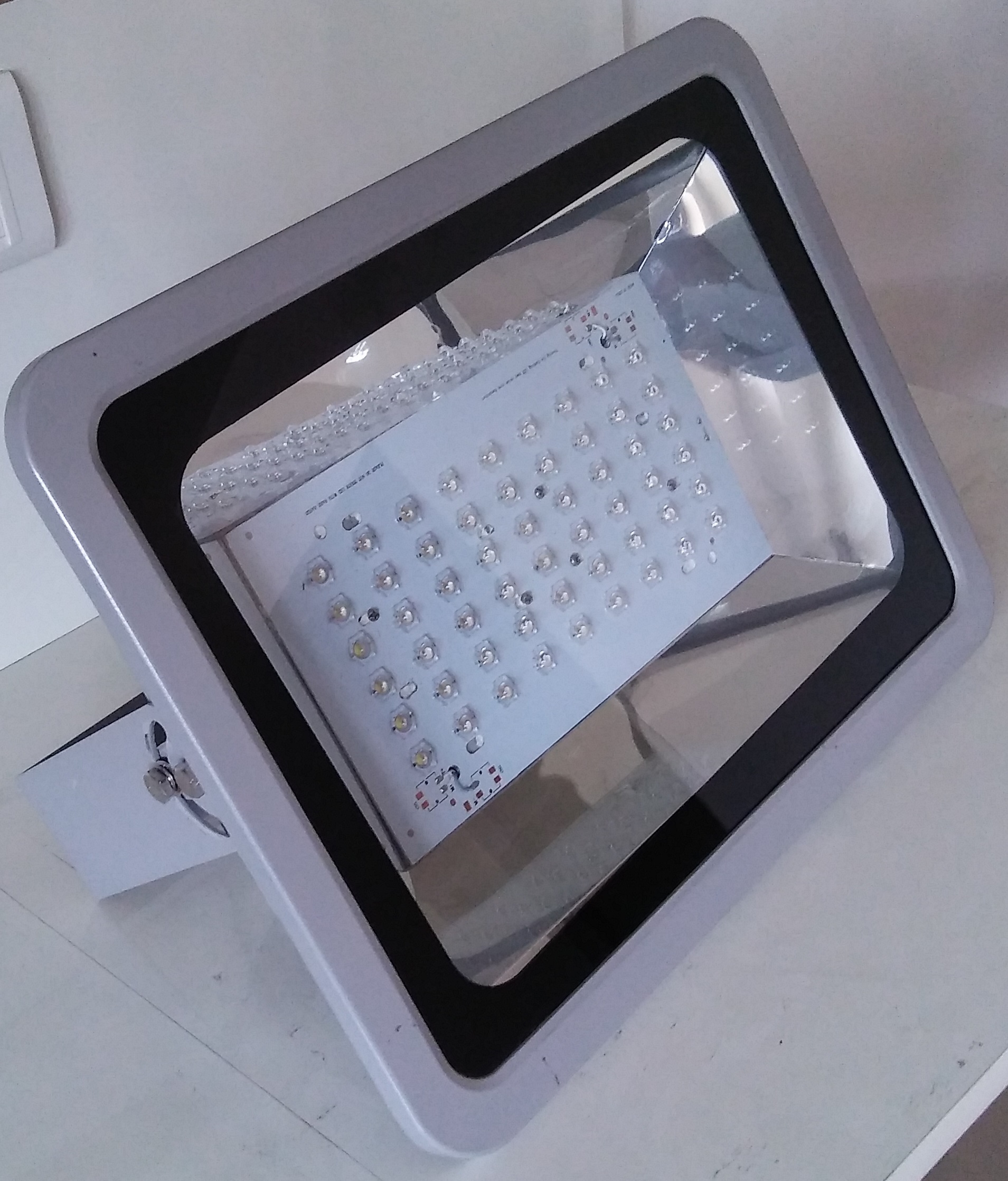 Led Flood Lights - Aluminium, 50w/75w/100w | Grey, 220v Input Voltage, Heat Resistant Glass, Power Factor 0.98, Color Temp 3000-6500k