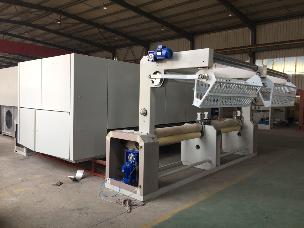 Blue And Grey Knitting Fabric Heat Setting Machine