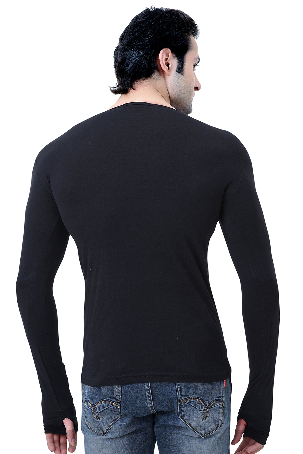 Black Men's Full Sleeve T-shirts