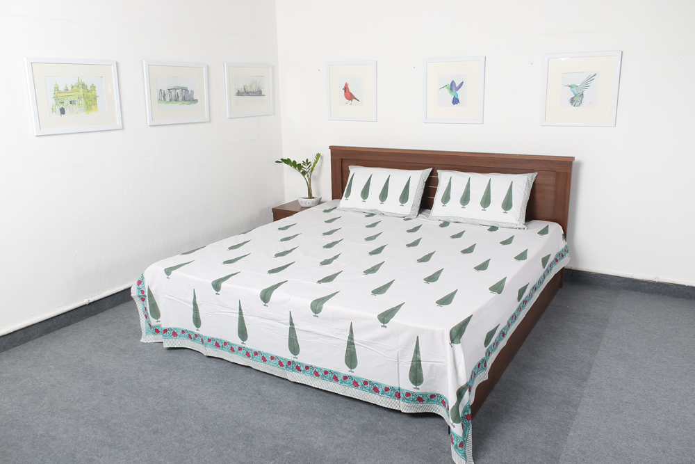 White New Cotton Bed Sheets