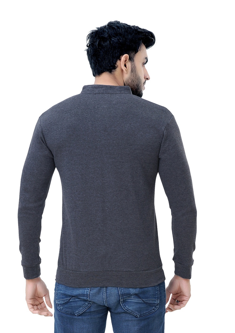 Grey Men's Full Sleeve T-shirt
