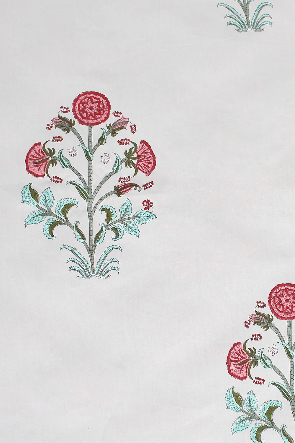Jaipuri Block Print Bed Sheet - 100% Cotton, 90x108 Inches | Eco-friendly, Traditional Motifs, Includes 2 Matching Pillow Covers, Soft And Washable