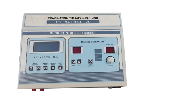 Combo Ift Tens Us Ms Electrotherapy Physiotherapy Machine For Pain Relief - Dimension (L*W*H): 11*11*11  Centimeter (Cm)