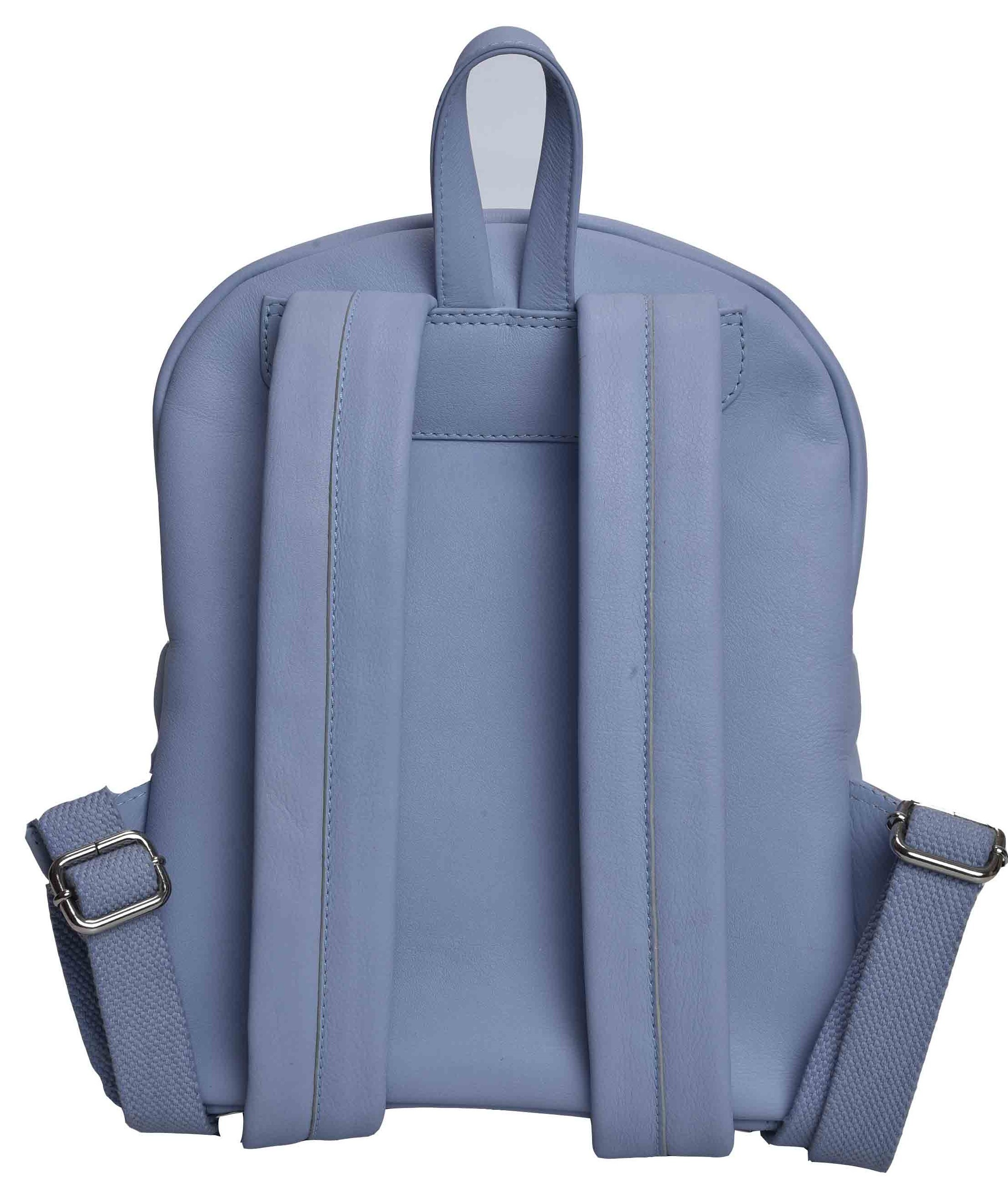 Leather Backpack - Premium Leather, Large Capacity, Versatile Blue Design | Stylish Unisex Shoulder Bag For Professionals And Students
