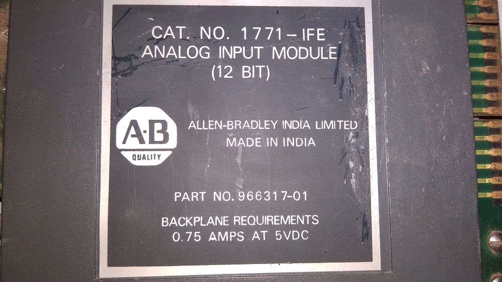 Allen Bradley Analog Input Module