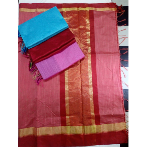 लेडीज रेड सलाब साड़ी