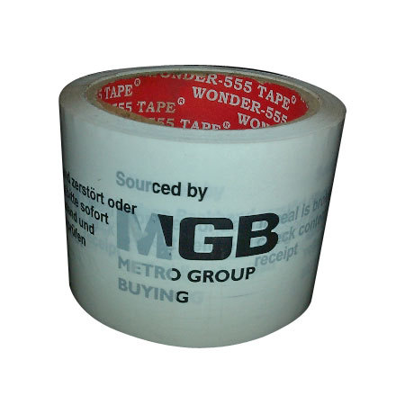 BOPP Jumbo Printing Tape Roll - 4000-4500 Length, Single Side Adhesive | 24-36 Month Shelf Life, Ideal for Bag Sealing Applications