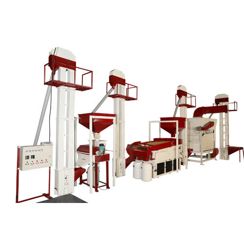 Seed Cleaning Machine - Iron and Steel, 1 Ton Capacity, White Color | Fully Automatic, PLC Control System, High-Pressure Blower, Suitable for Oil Seeds and Coffee Beans