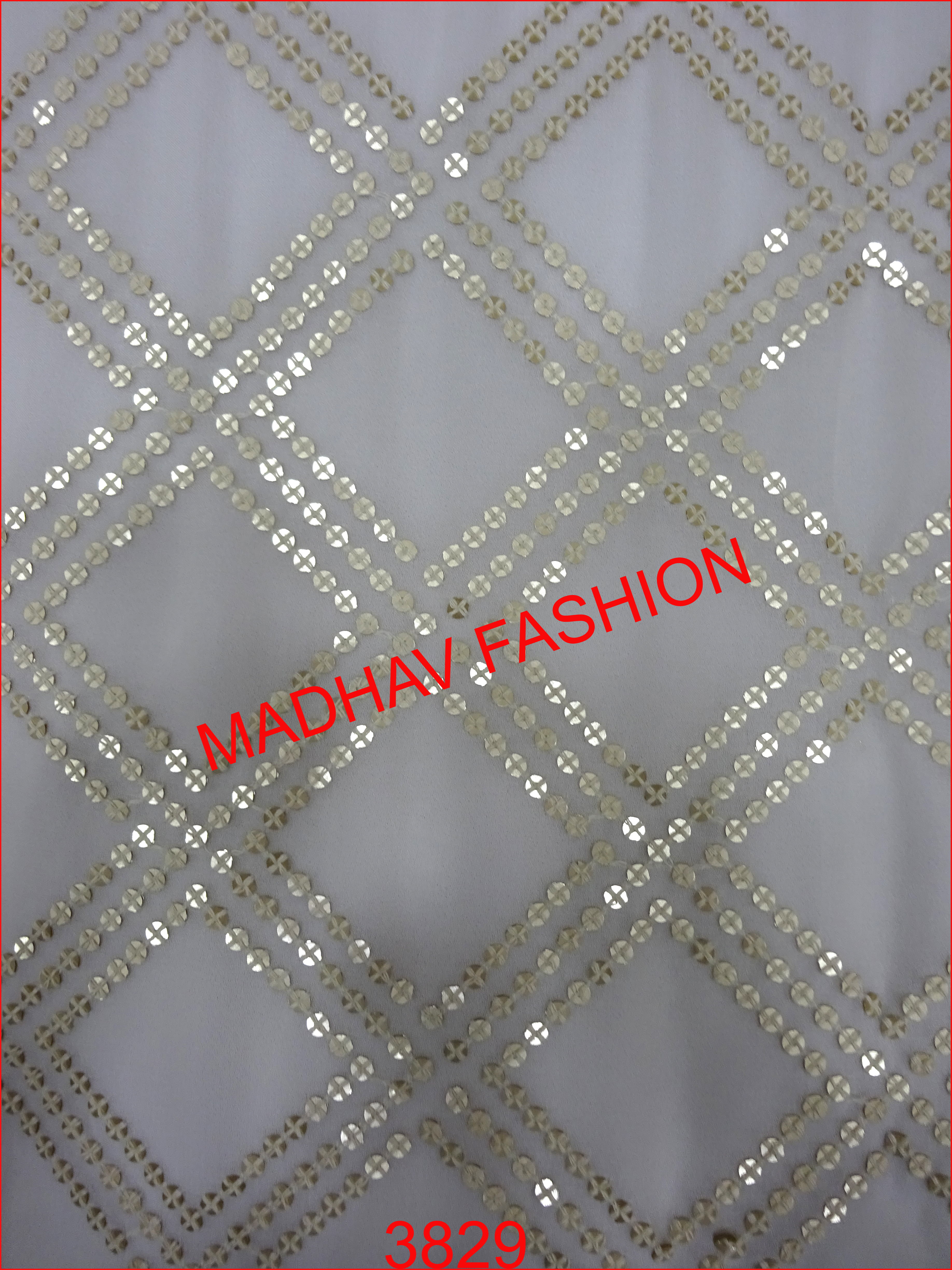 Sequin With Thread Embroidery