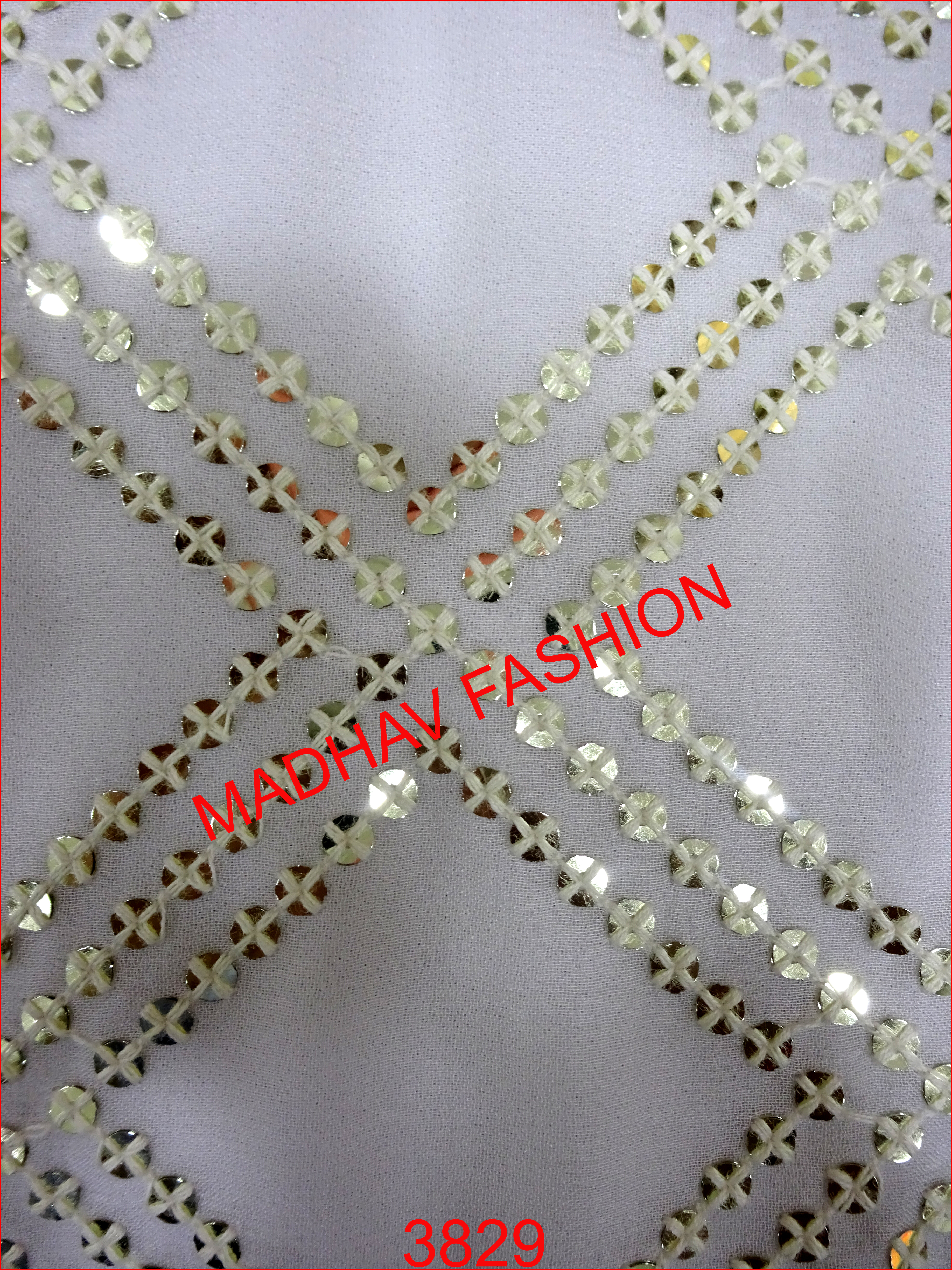 Sequin With Thread Embroidery