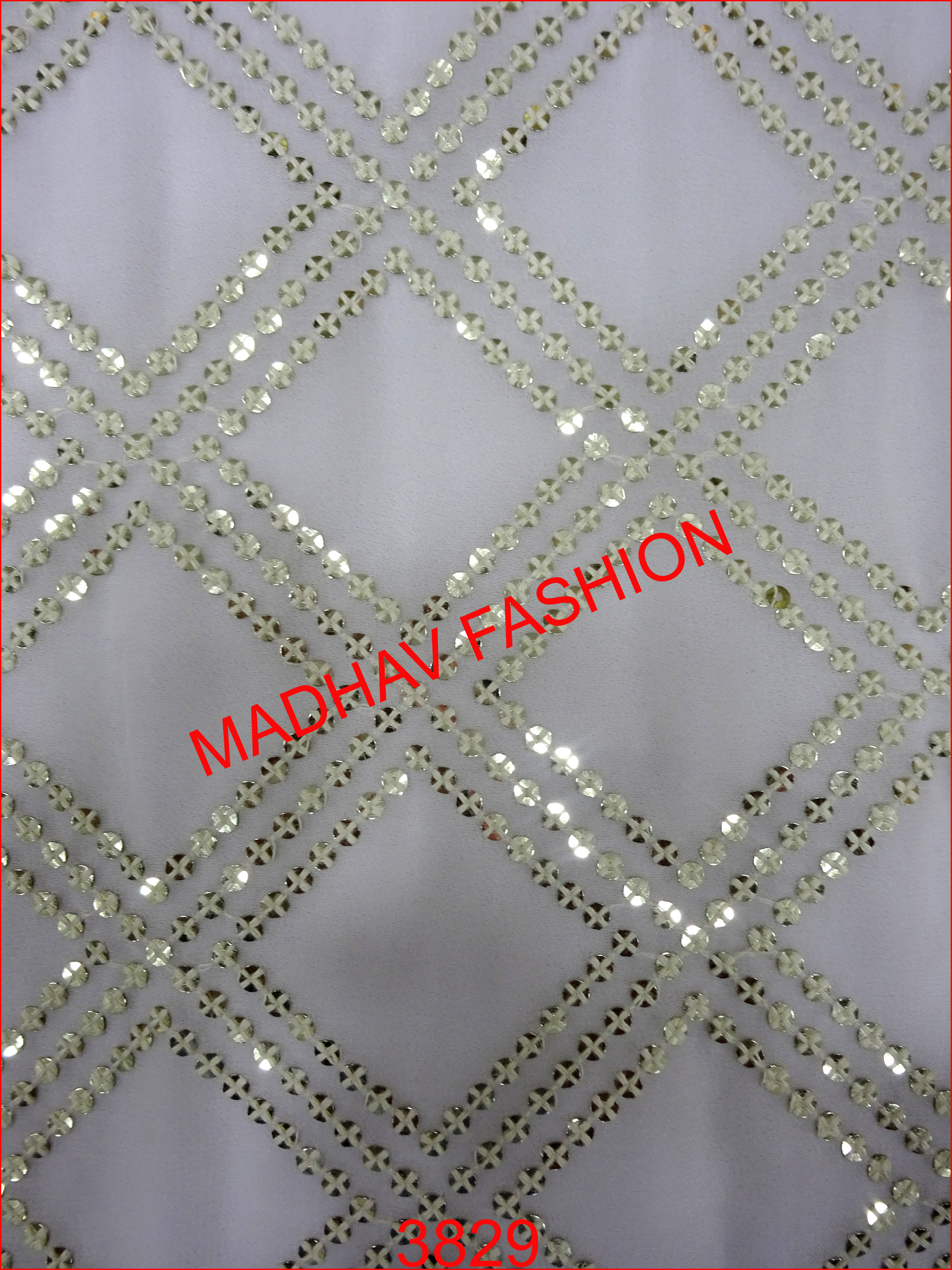 Sequin With Thread Embroidery
