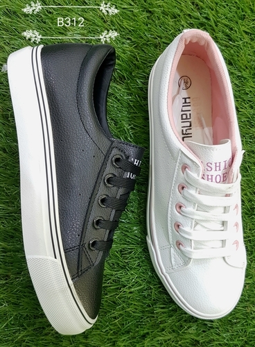 Ladies Canvas Shoes - PU Upper, EVA Insole, Cotton Lining, TPR Outsole, Sizes 35-40 | Lightweight Comfort, Breathable Design, Durable Fit