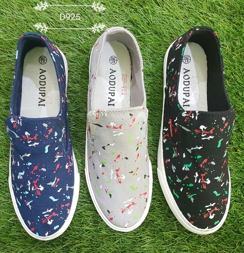 Gents Colorful Shoes - Fabric Material, Size 39-44 | Cotton Fabric Lining, EVA Insole, TPR Outsole
